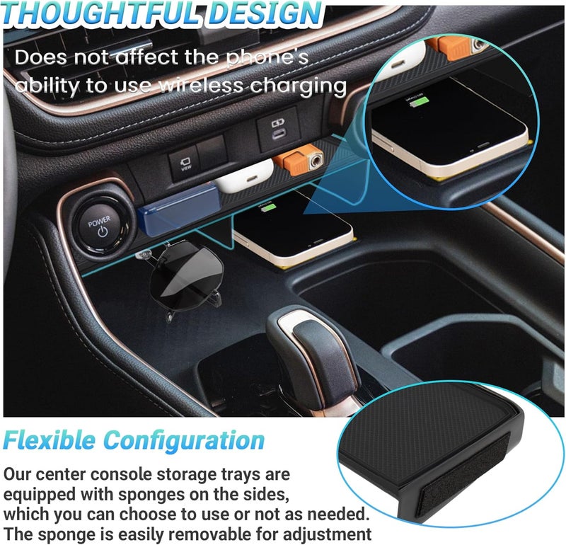 Sinminou Center Console Organizer Compatible with 2023-2025 2026 Toyota Grand Highlander Interior Accessories, Console Organizer Tray for Cell Phone and Vehicle Key - Image 4